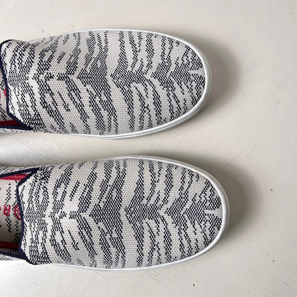 Rothy’s The Sneaker‎ Maritime Tiger Blue Ivory Retired Women’s 10.5